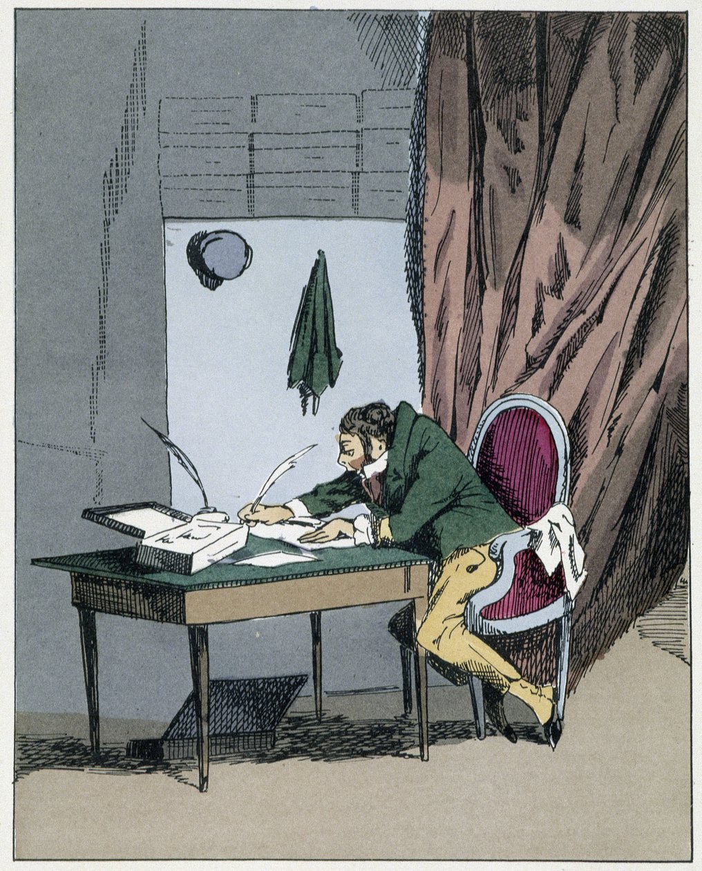Nadliczbowy - w „”Obrzędach administracyjnych”” Henri Monnier autorstwa Henri Bonaventure Monnier