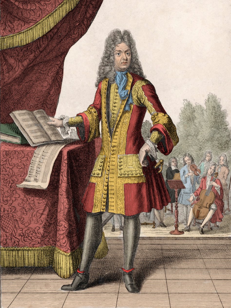 Portret Jean-Baptiste Lully (1632-1687) autorstwa Henri Bonnart