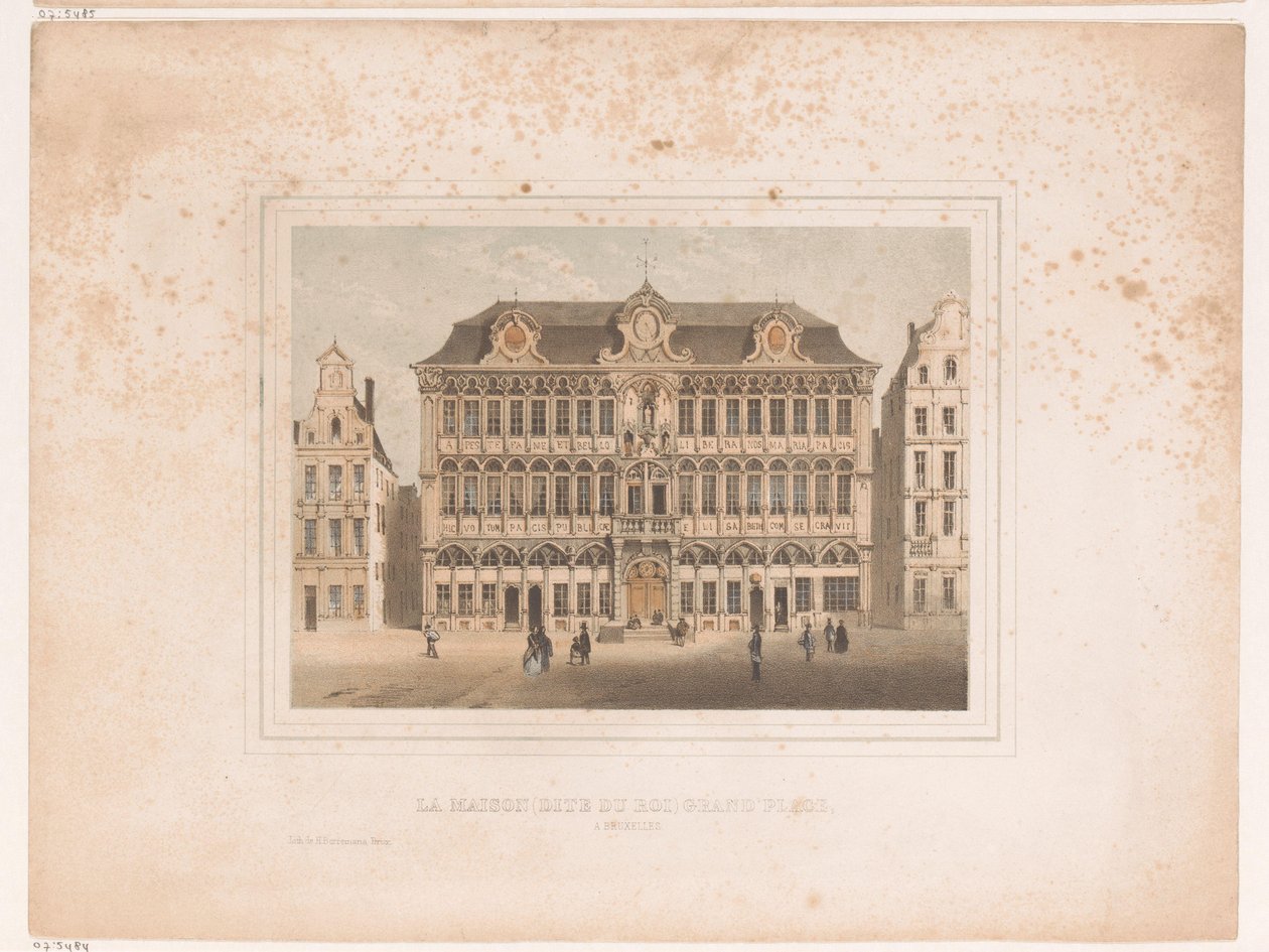 Gezicht na Maison Grand Place w Brukseli Dom (znany jako królewski) Grand