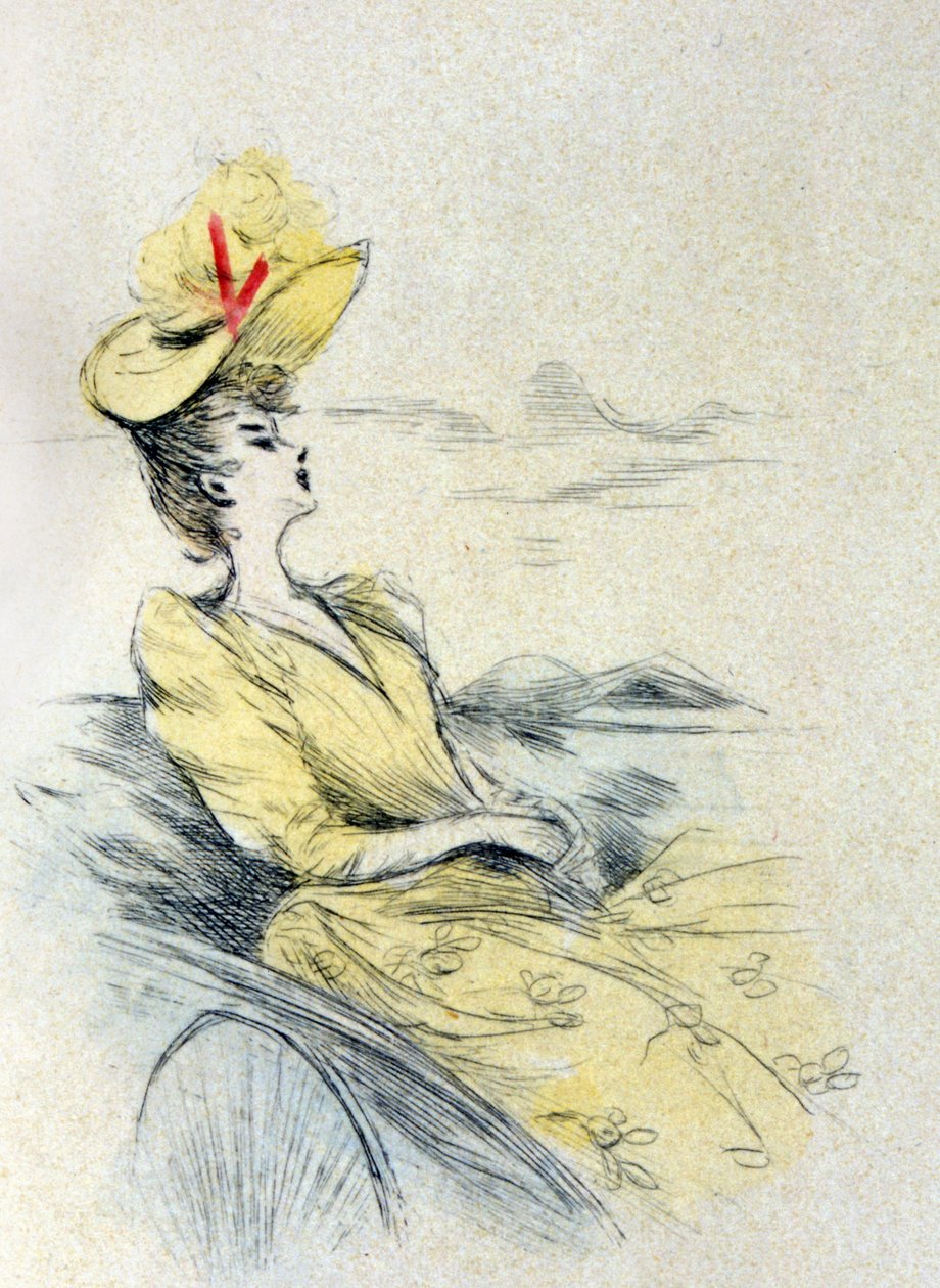Kobieta marzy autorstwa Henri Boutet