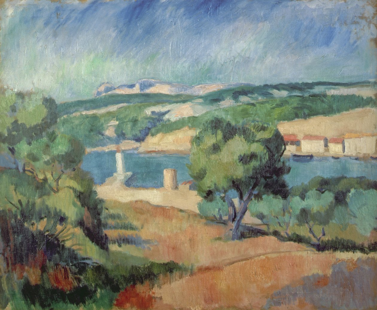 W pobliżu St. Tropez autorstwa Henri Charles (after) Manguin