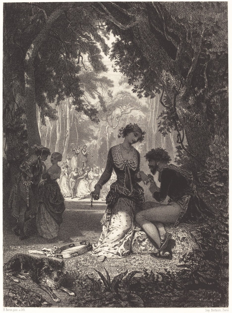 Tancerze włoscy autorstwa Henri Charles Antoine Baron