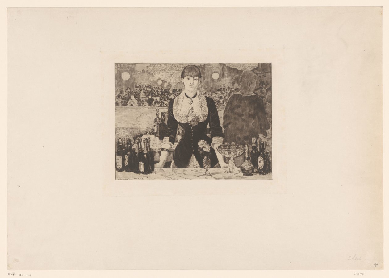 Bar w Folies-Bergere autorstwa Henri Charles Guérard