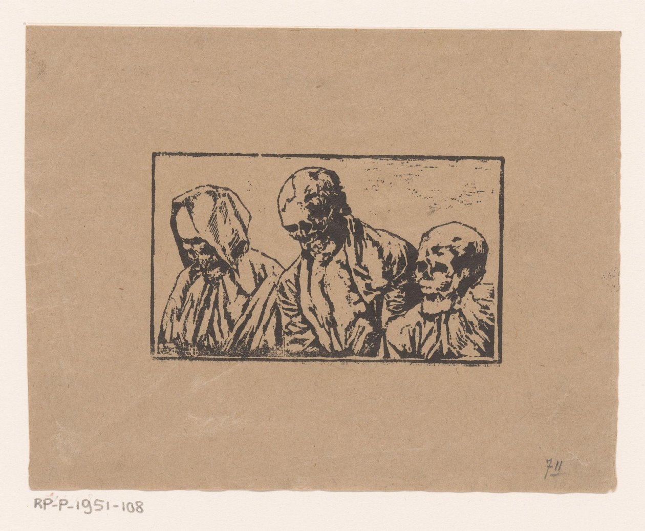 Trzech zabitych autorstwa Henri Charles Guérard