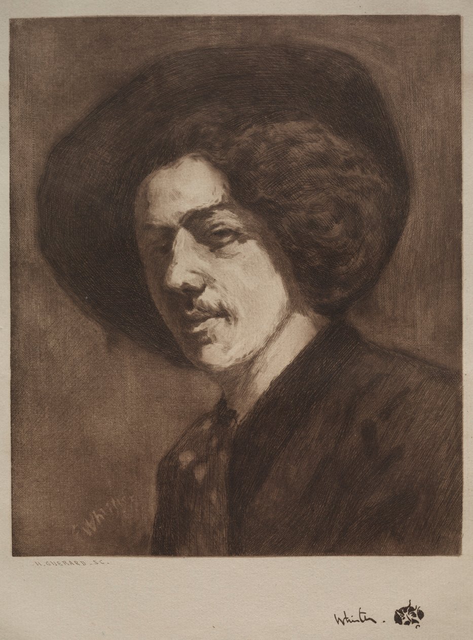 Jamesa McNeilla Whistlera. autorstwa Henri Charles Guérard