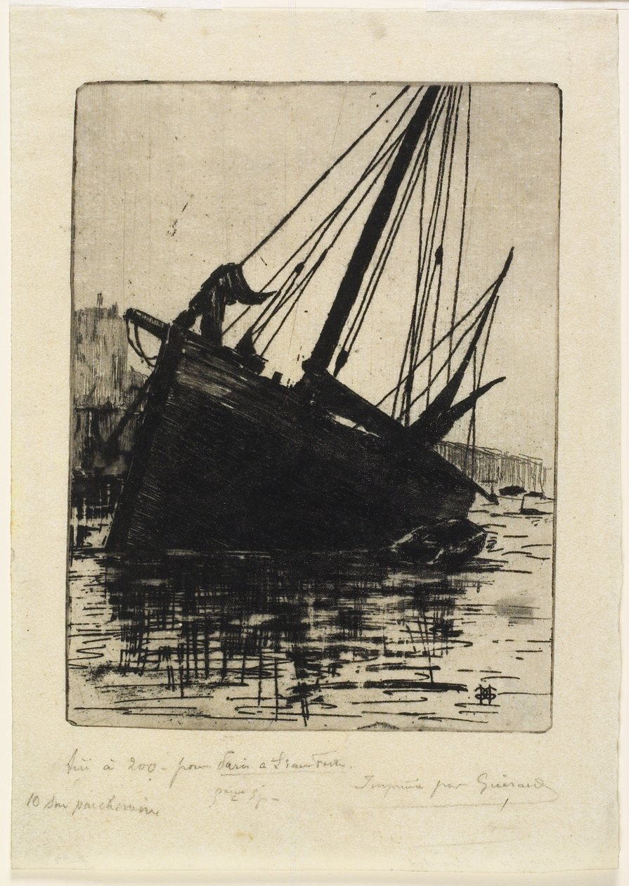 Osamotniony, ok.1888 autorstwa Henri Charles Guérard