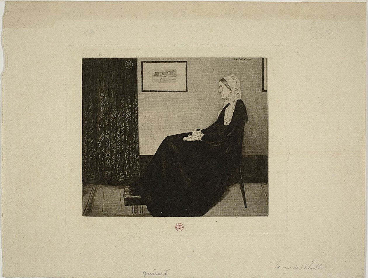 Matka Whistlera, według Whistlera autorstwa Henri Charles Guérard