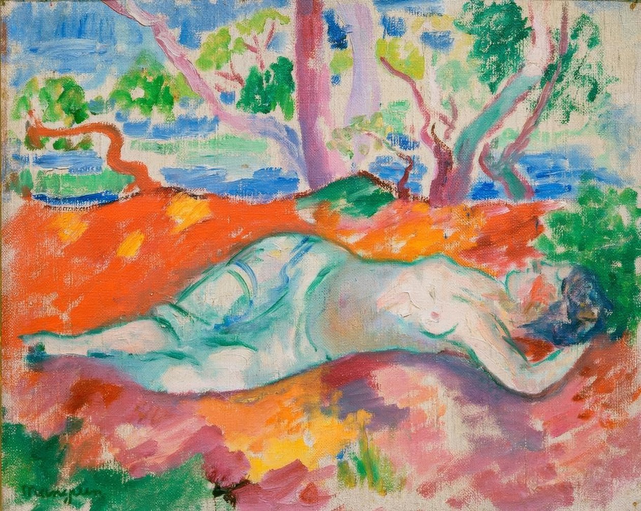 Amazonka, śpiąca kobieta autorstwa Henri Charles Manguin