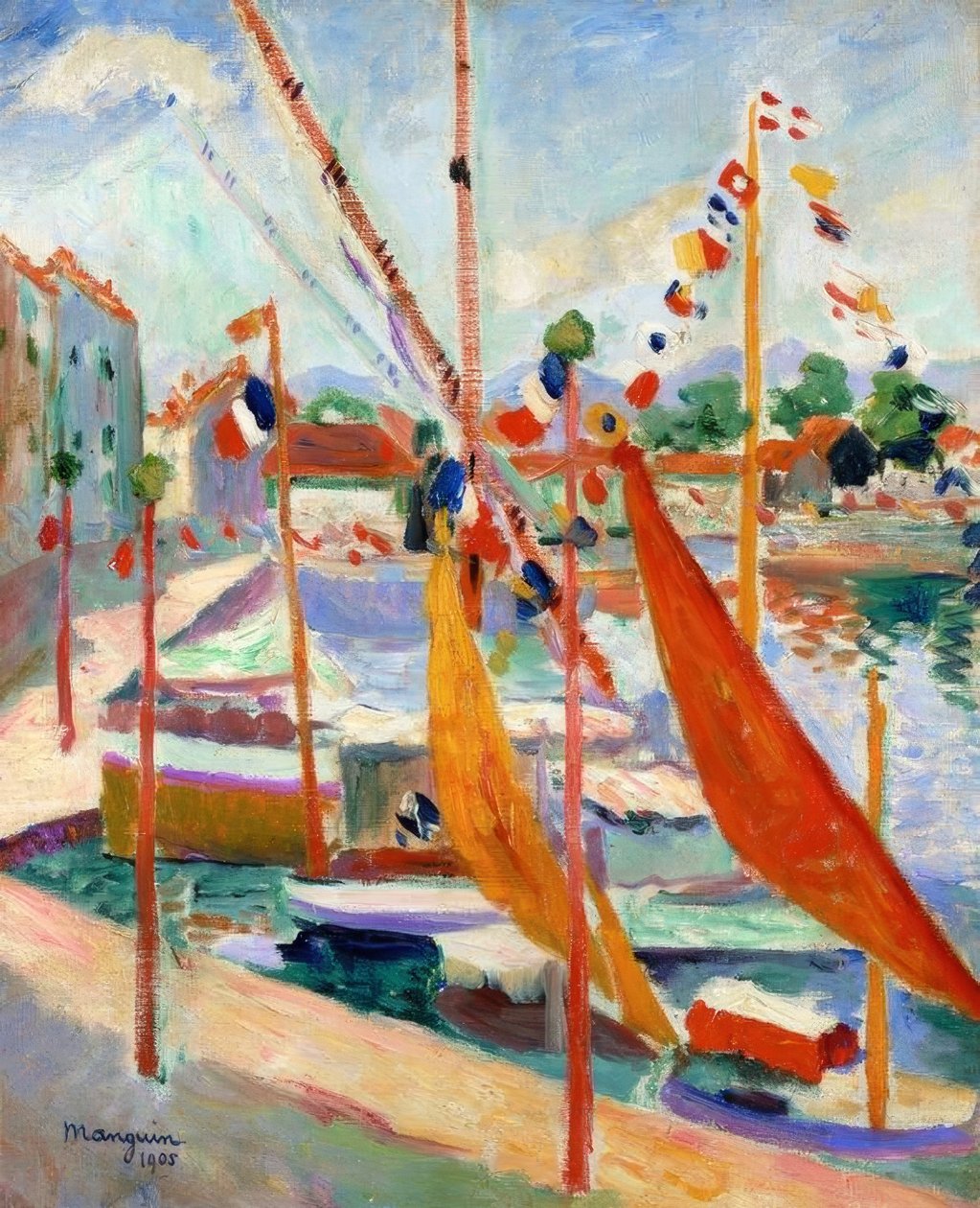 14 lipca w St. Tropez autorstwa Henri Charles Manguin