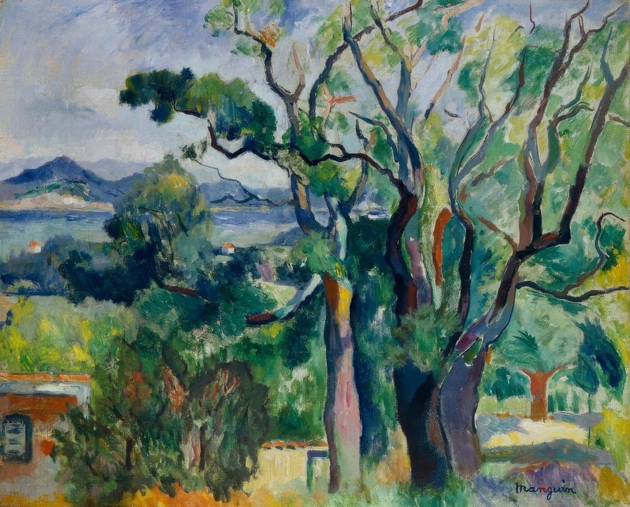 Zatoka Saint-Tropez autorstwa Henri Charles Manguin