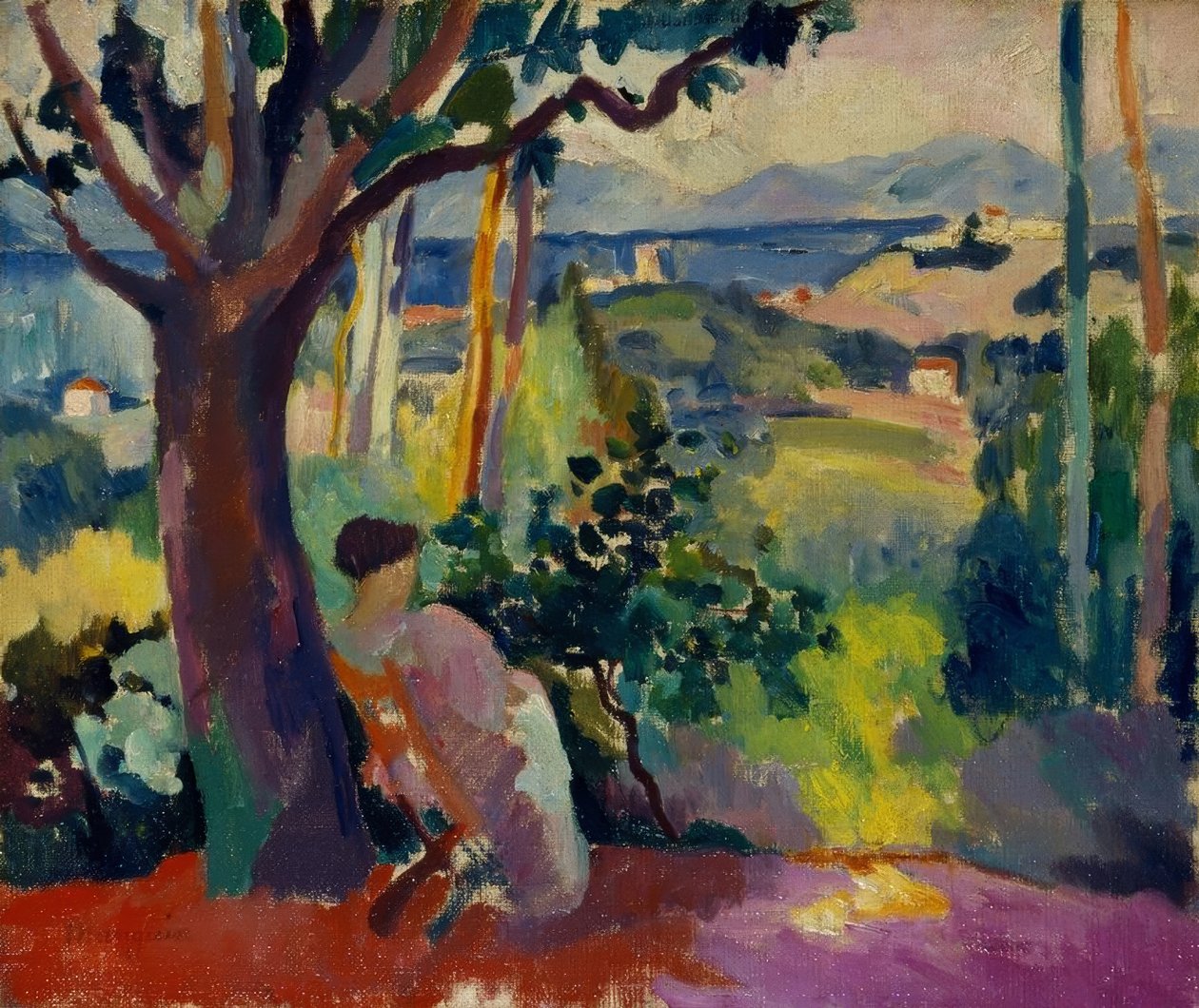 Posiłek w Willi Demière autorstwa Henri Charles Manguin