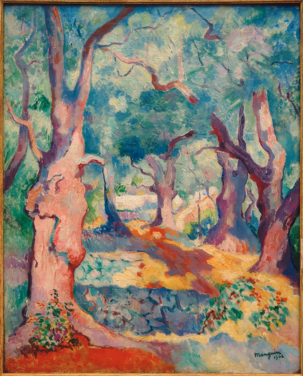 Drzewa oliwne w Cavalière autorstwa Henri Charles Manguin