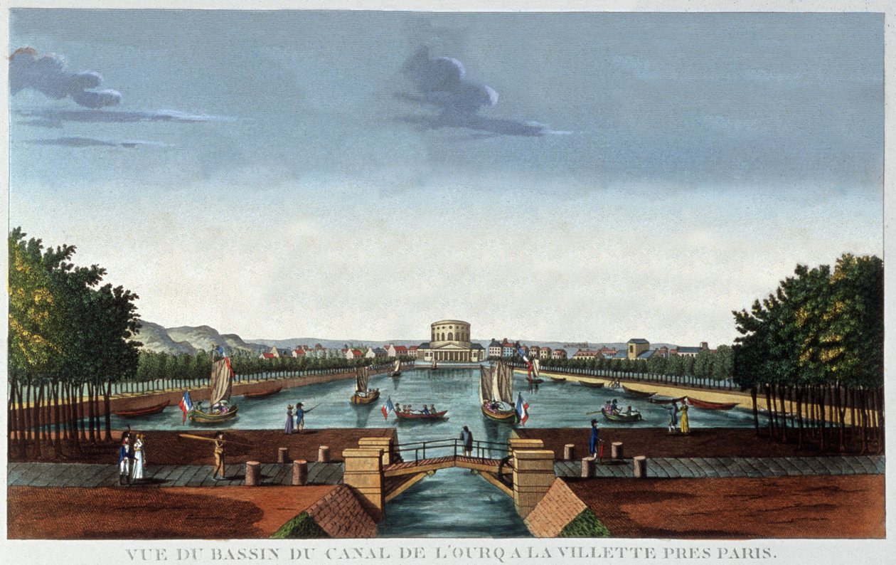 Basen La Villette, Paryż autorstwa Henri Courvoisier Voisin