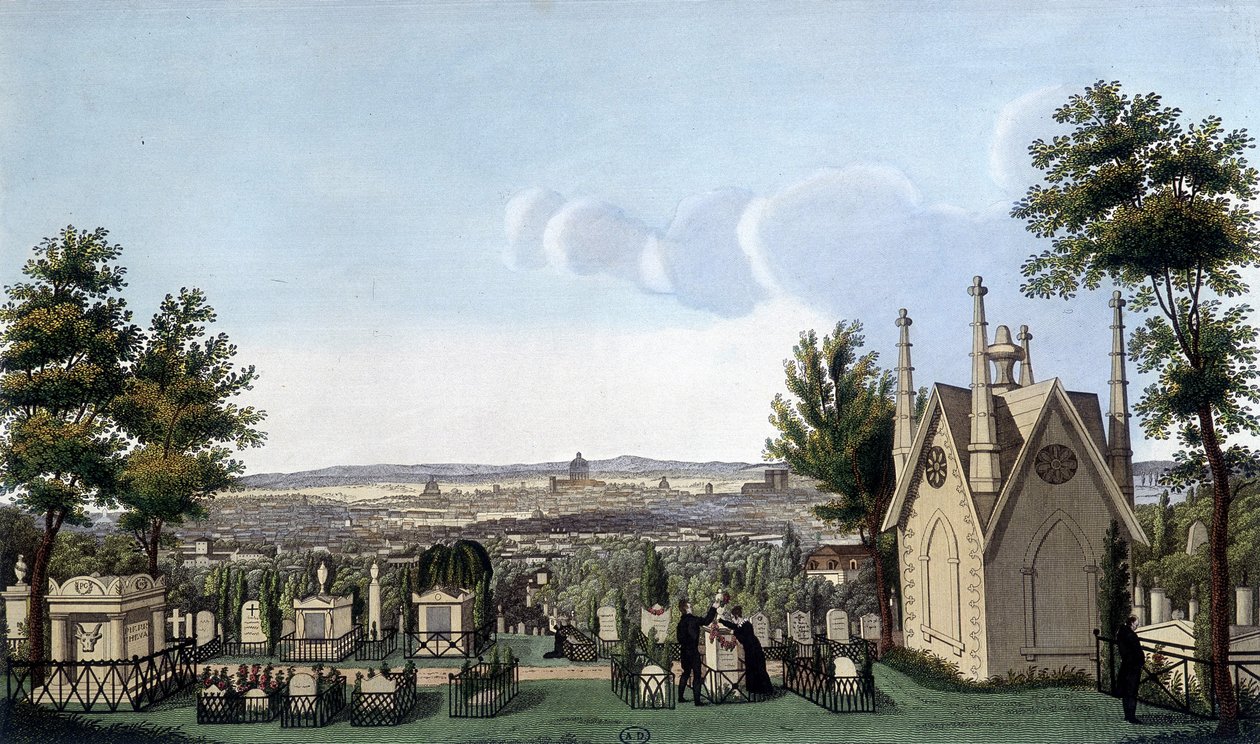 Cmentarz Père de Lachaise - przy Courvoisier autorstwa Henri Courvoisier Voisin
