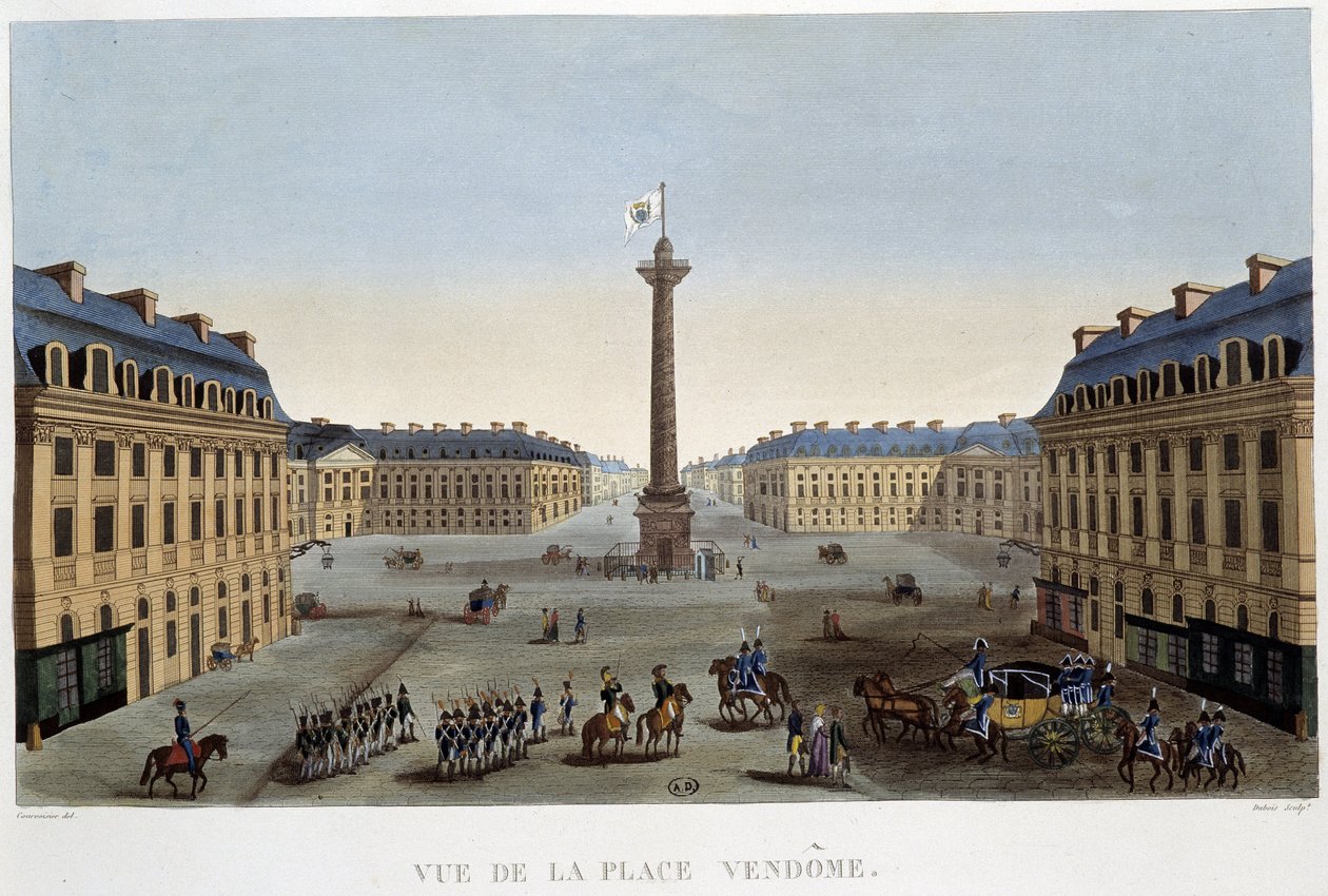 Plac Vendôme - Paryż przy Courvoisier autorstwa Henri Courvoisier Voisin