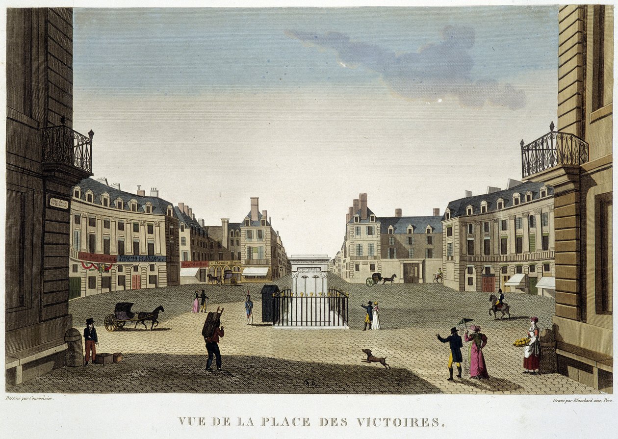 Place des Victoires – Paryż przy Courvoisier autorstwa Henri Courvoisier Voisin