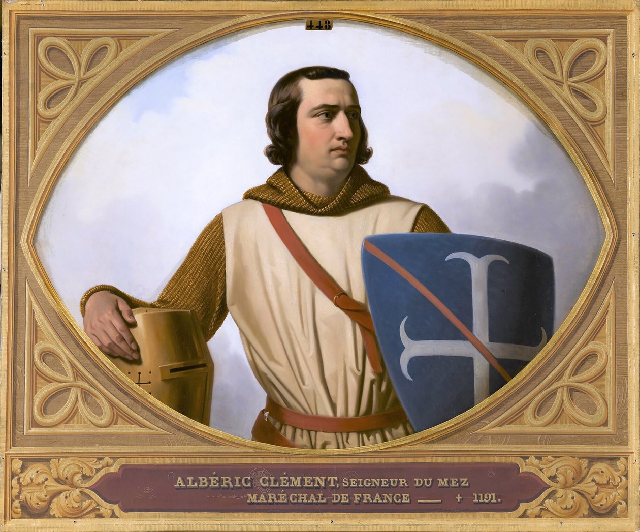 Albéric Clément, pierwszy marszałek Francji, 1844. autorstwa Henri Decaisne