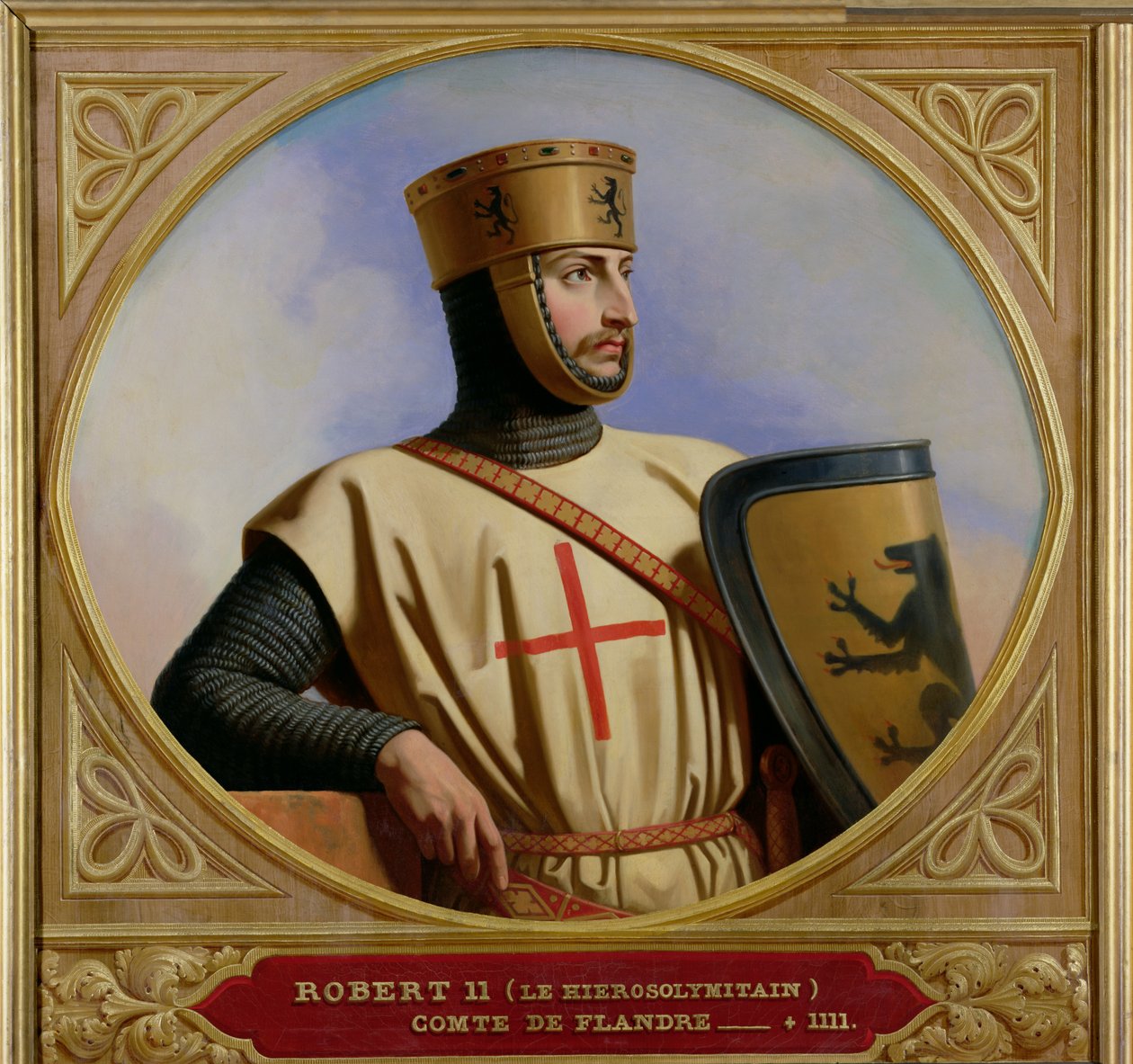 Robert II le Jerusalem, hrabia Flandrii (zm.1111) 1843 autorstwa Henri Decaisne