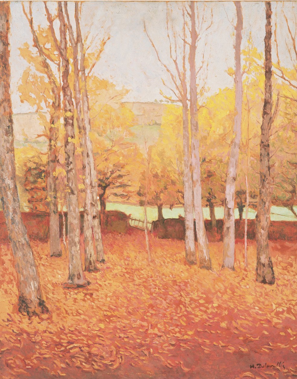 Jesień 1930 (tablica) autorstwa Henri Delavallee