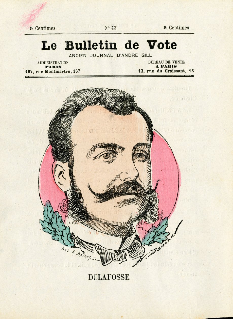 Głosowanie 2. seria, Satyryka i kolory: Delafosse - ilustracja Henri Demare (1846-1888) autorstwa Henri Demare