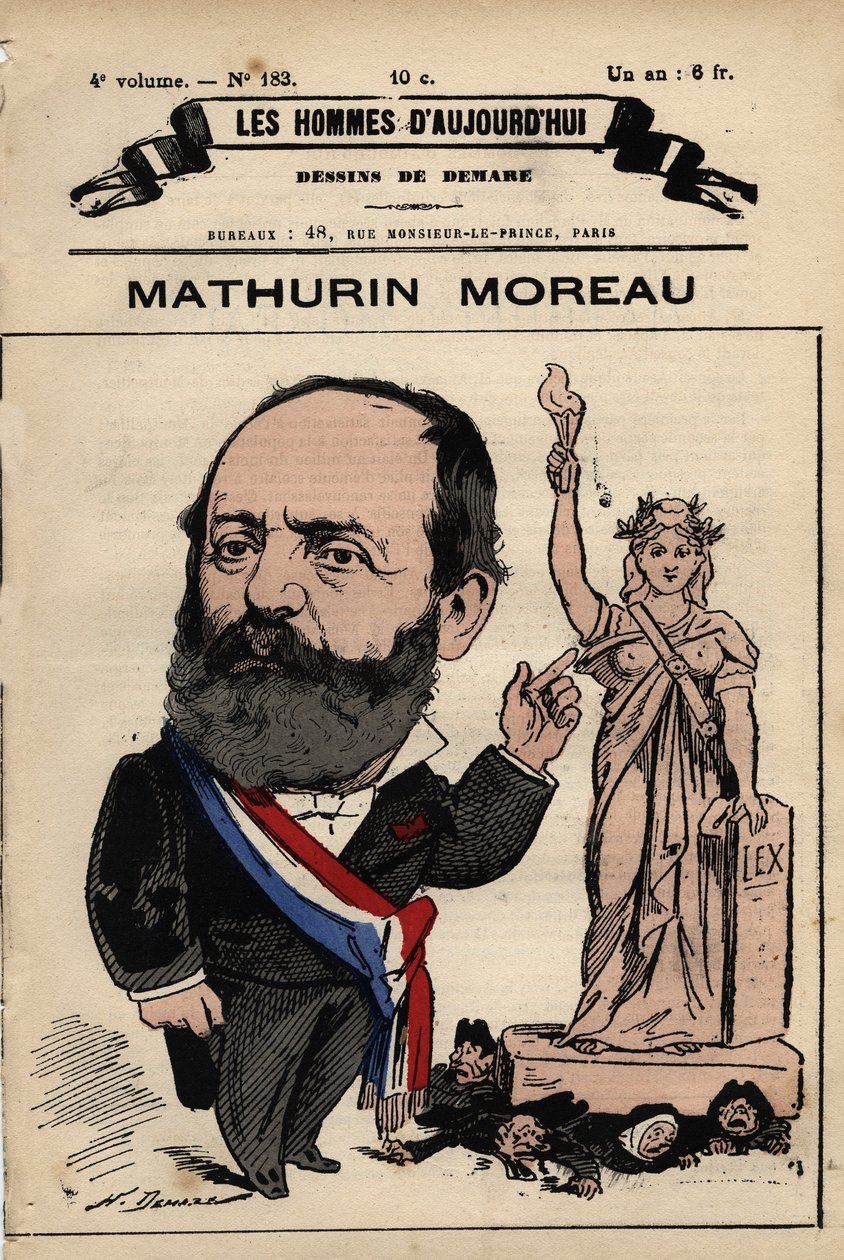 Karykatura Mathurina Moreau (1822-1912) z 