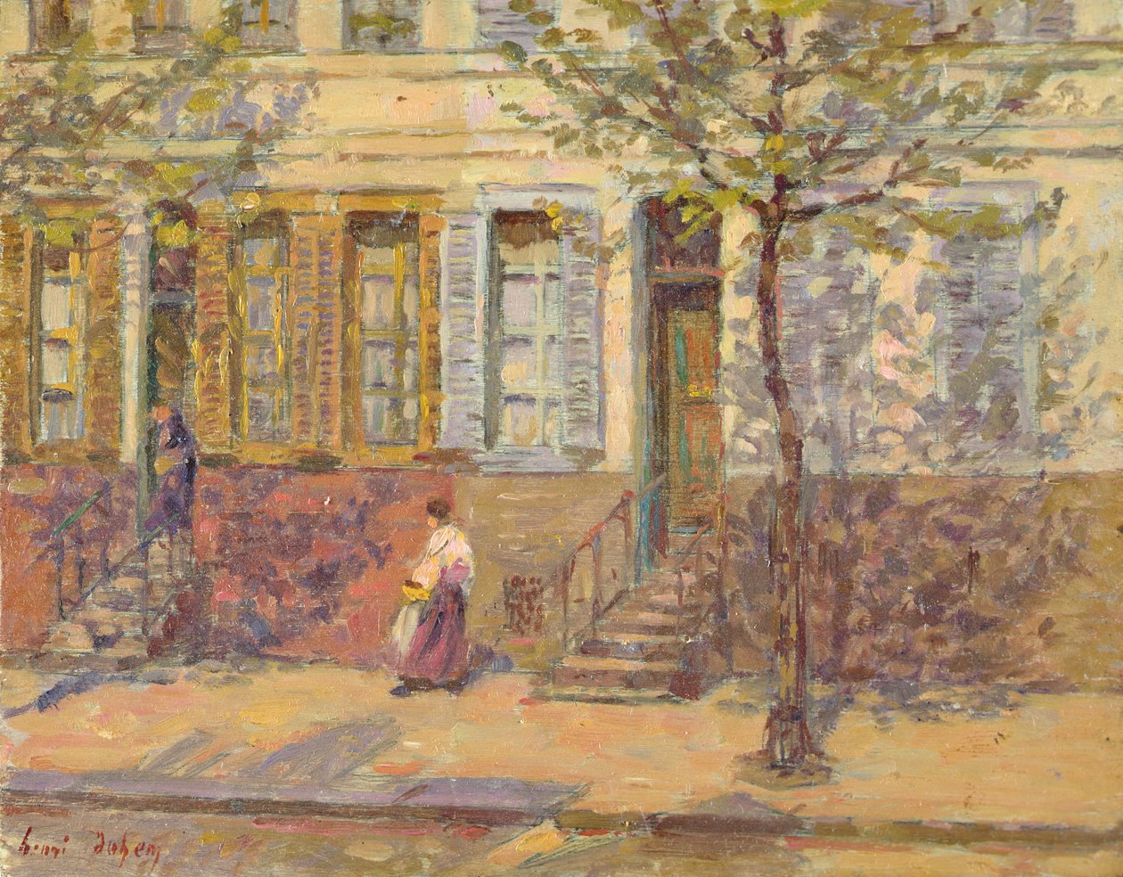 Scena uliczna, 1912 autorstwa Henri Duhem