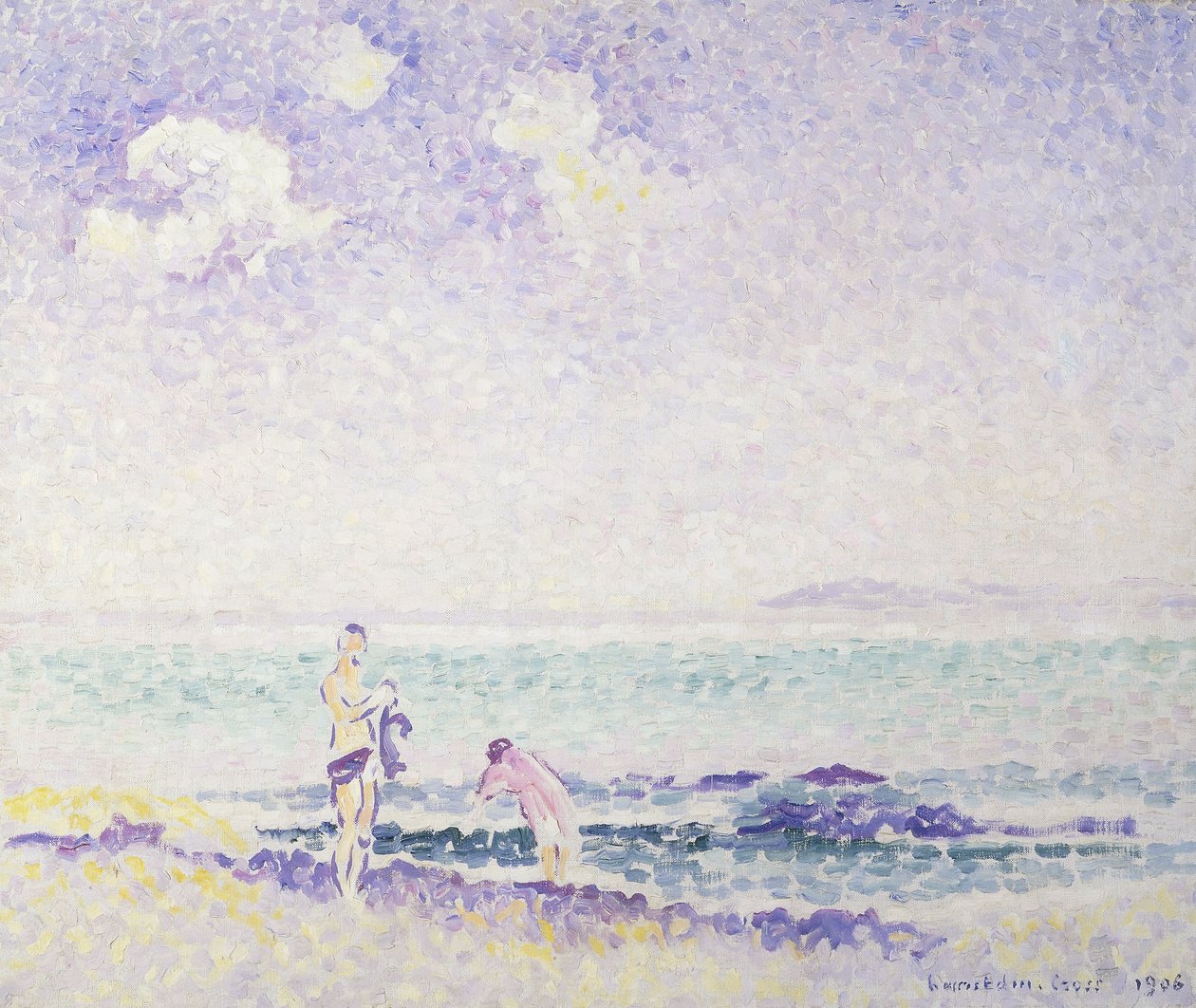 Kąpiących się; Kąpiących się, 1906 autorstwa Henri Edmond Cross