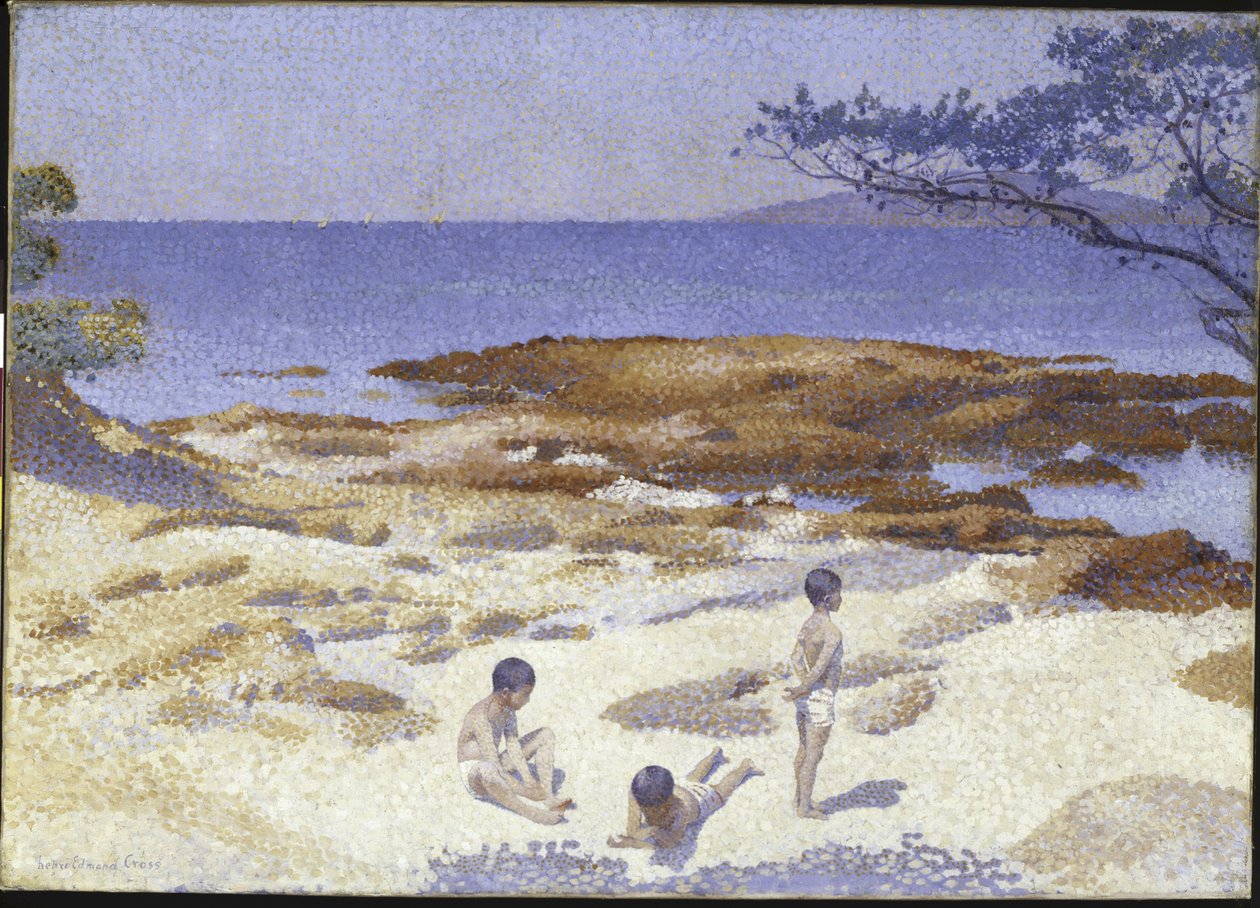 Plaża w Cabasson autorstwa Henri Edmond Cross