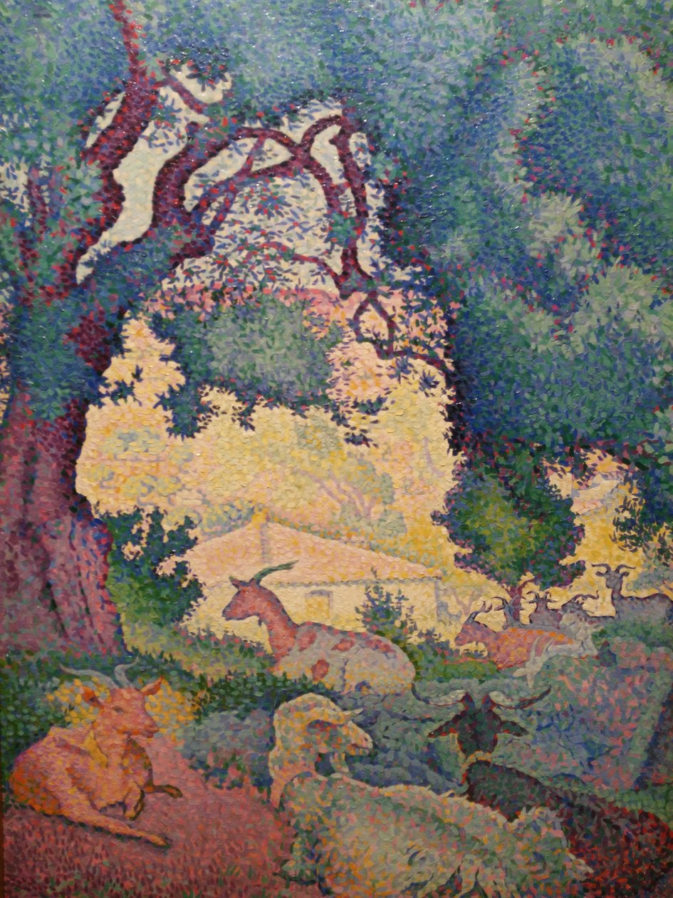 Francuski: Paysage avec des chèvres autorstwa Henri Edmond Cross