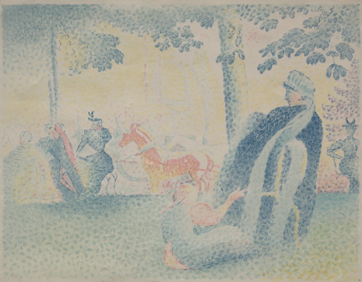 W parku autorstwa Henri Edmond Cross