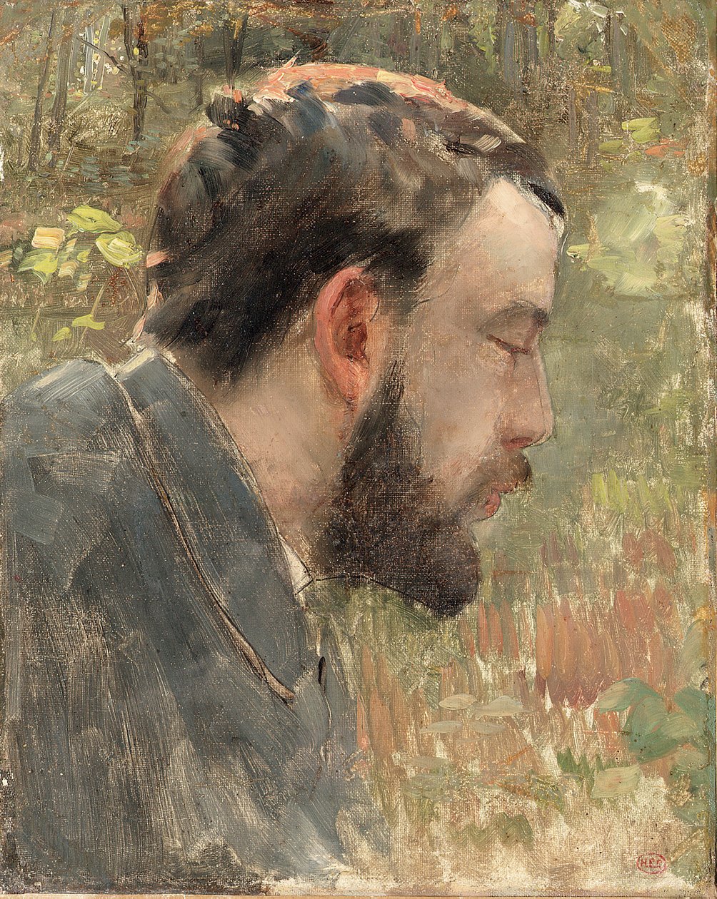 Portret Seurata (olej na płótnie) autorstwa Henri Edmond Cross