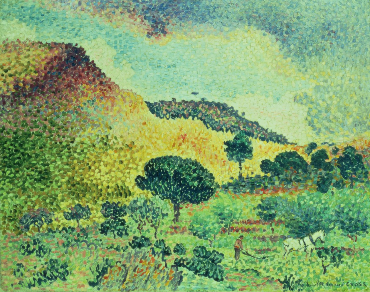 Góry Maures, 1906-07 autorstwa Henri Edmond Cross