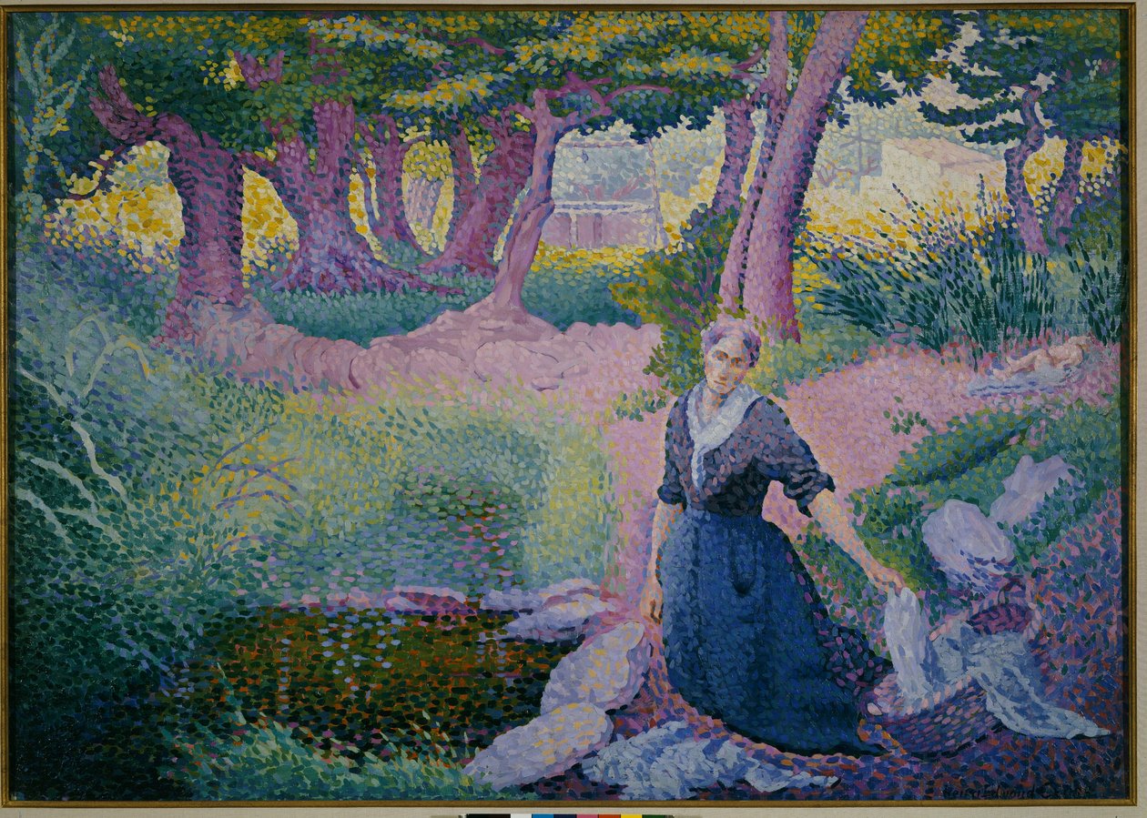 Praczka, 1895-96 autorstwa Henri Edmond Cross