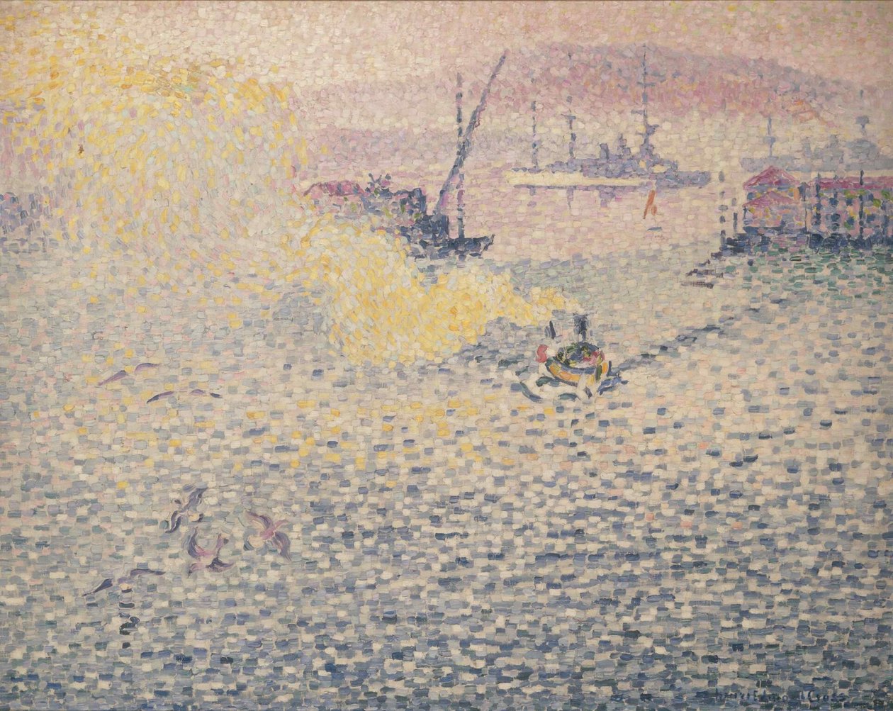 Tulon, zimowy poranek Tulon, zimowy poranek, 1906-1907. autorstwa Henri Edmond Cross