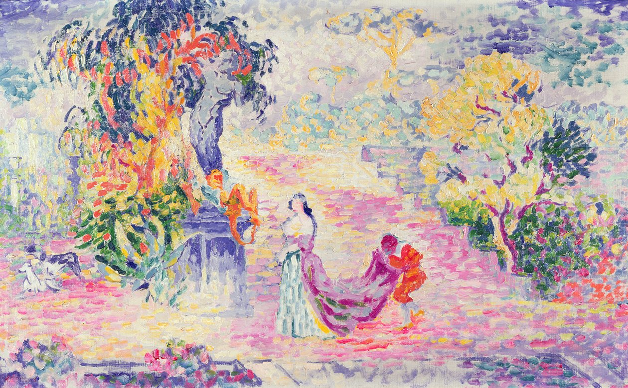 Kobieta w parku, 1909 autorstwa Henri Edmond Cross