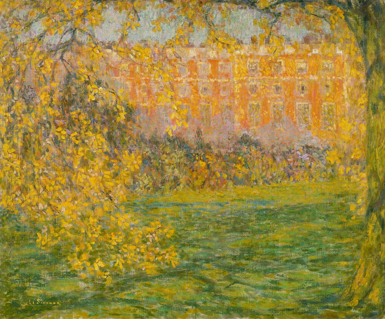 Jesień, Hampton Court; Automne, Hampton Court autorstwa Henri Eugene Augustin Le Sidaner