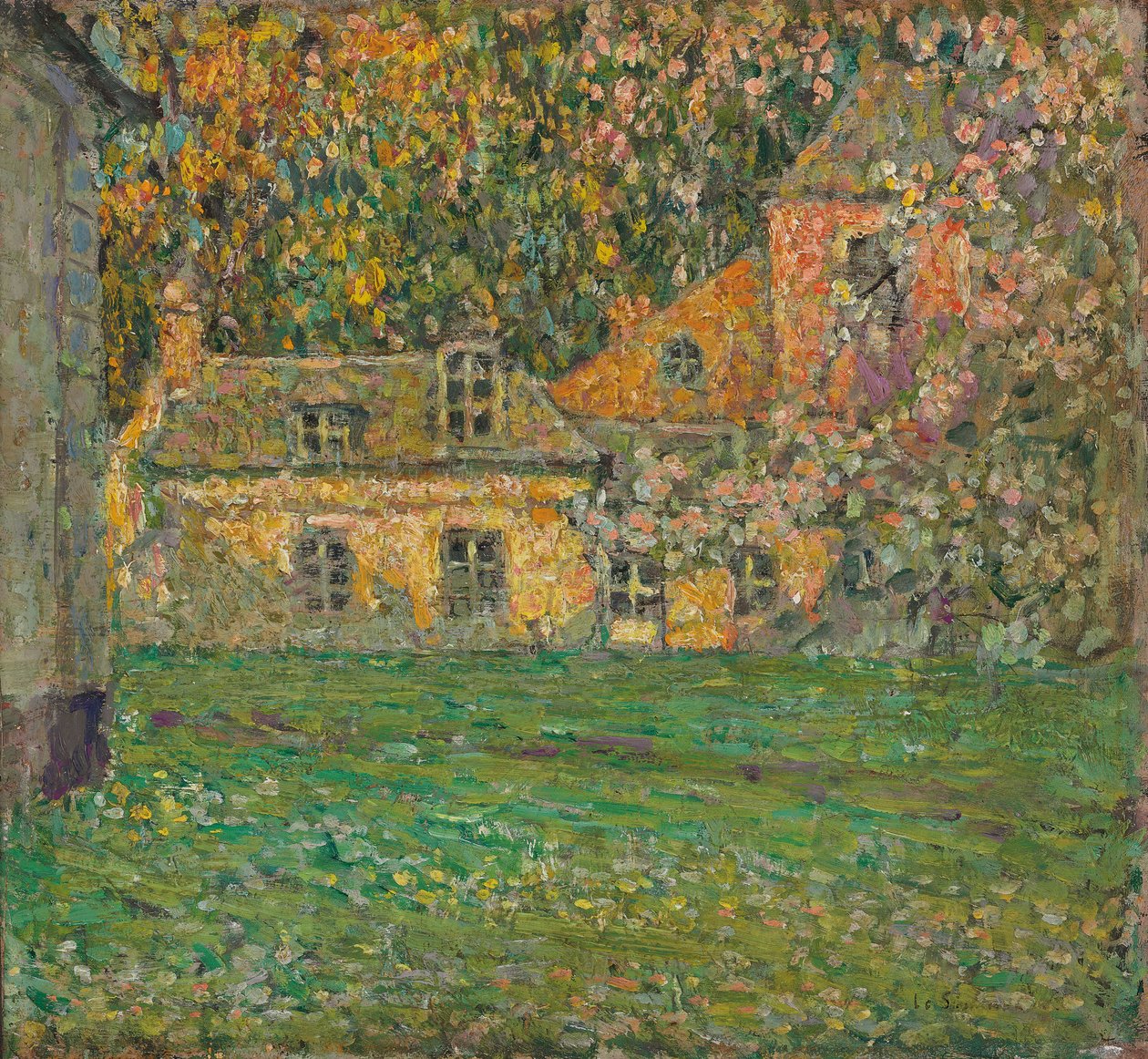 drzewa kwitnące; kwitnące drzewa autorstwa Henri Eugene Augustin Le Sidaner