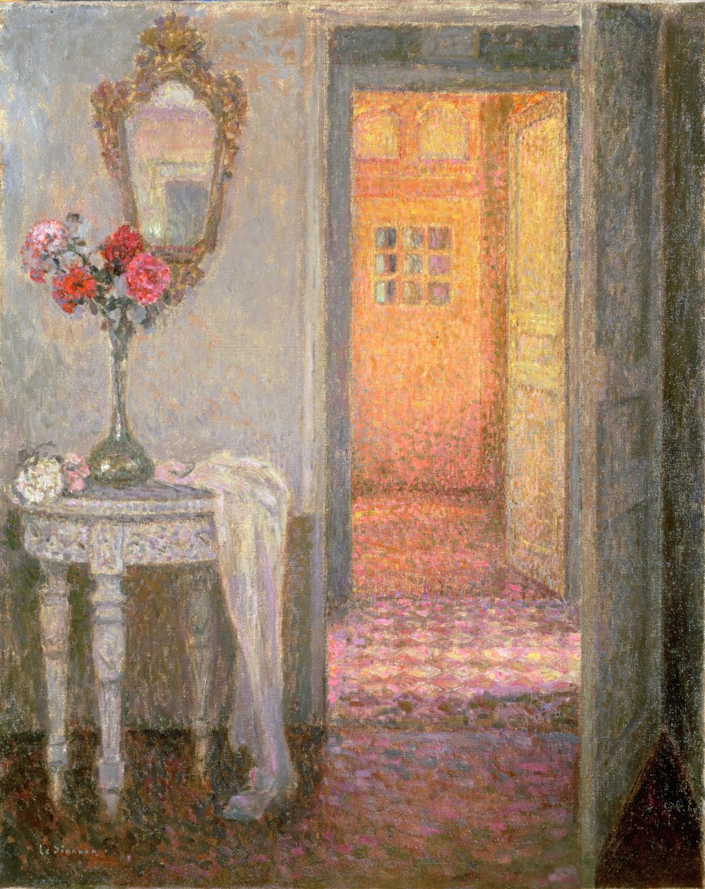 Wnętrze przedpokoju autorstwa Henri Eugene Augustin Le Sidaner