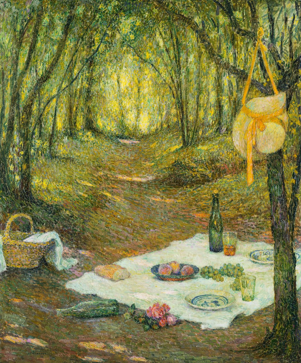 Gouter sous Bois, Gerberoy autorstwa Henri Eugene Augustin Le Sidaner