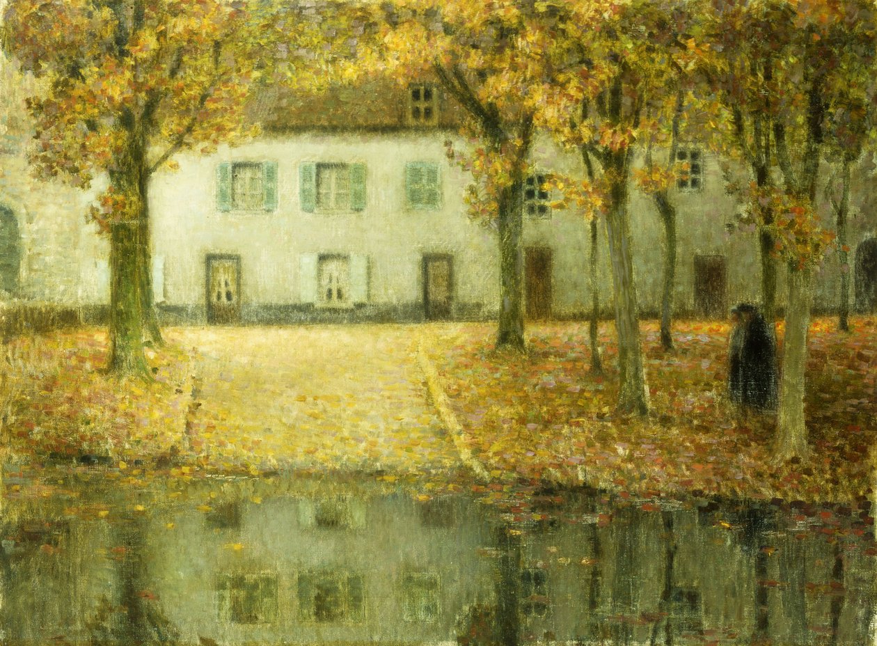 Małe miejsce nad brzegiem wody w Chartres; Petit Place au bord de l