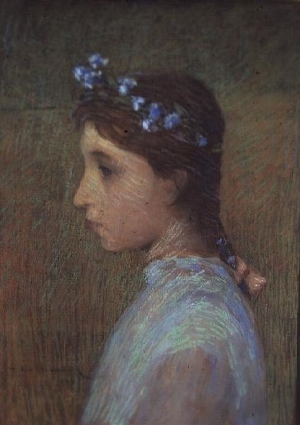 Portret Marguerite Le Sidaner autorstwa Henri Eugene Augustin Le Sidaner