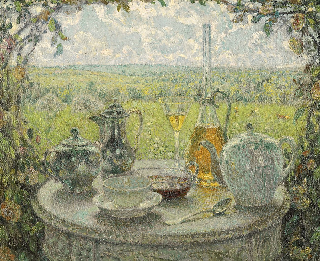 Postimpresjonizm: Stół, Wiosna par Le Sidaner, Henri (1862-1939) autorstwa Henri Eugene Augustin Le Sidaner