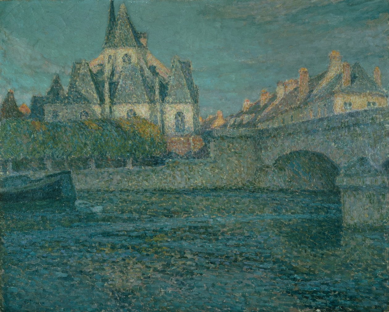 Kościół w Nemours, Francja autorstwa Henri Eugene Augustin Le Sidaner