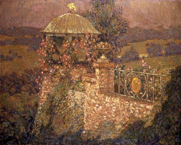 Pawilon Narożny, ok. 1910 (olej na płótnie) autorstwa Henri Eugene Augustin Le Sidaner