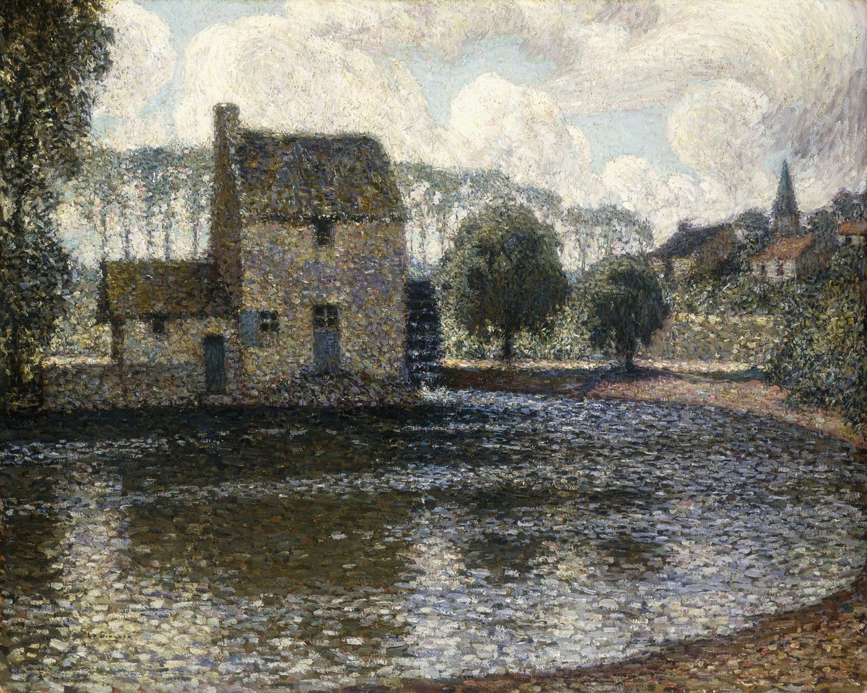 Szary Wiatrak; Le Moulin Gris autorstwa Henri Eugene Augustin Le Sidaner
