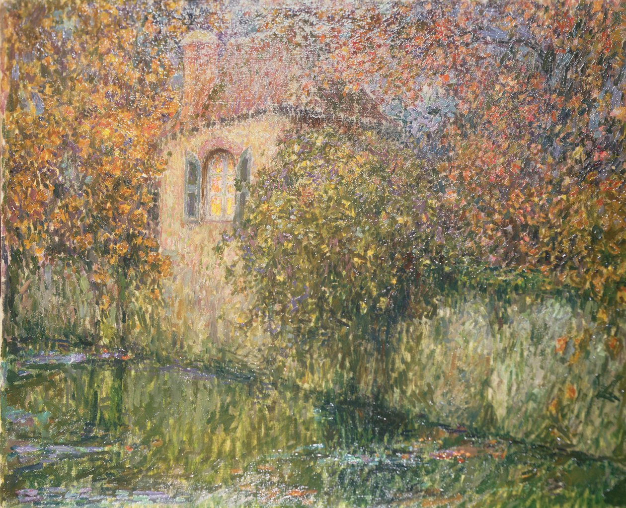 Dom nad rzeką autorstwa Henri Eugene Augustin Le Sidaner