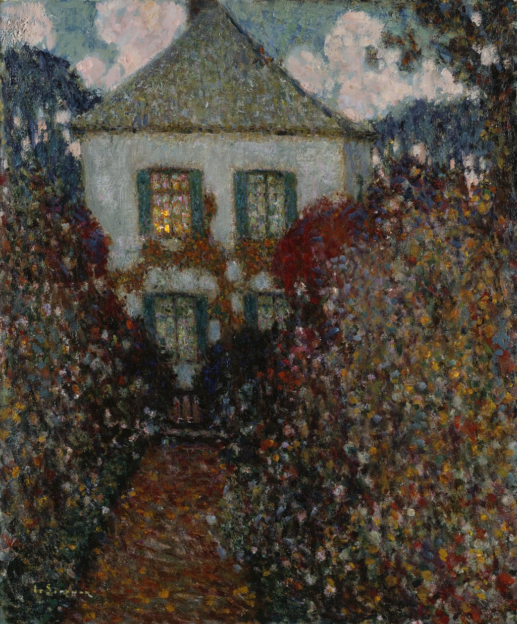 Dom Jean-Jacques Rousseau, Chambray (olej na płótnie) autorstwa Henri Eugene Augustin Le Sidaner