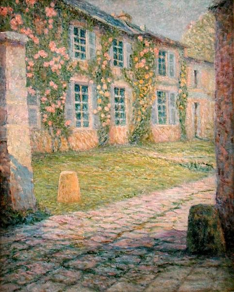 Dom z różami, Wersal autorstwa Henri Eugene Augustin Le Sidaner
