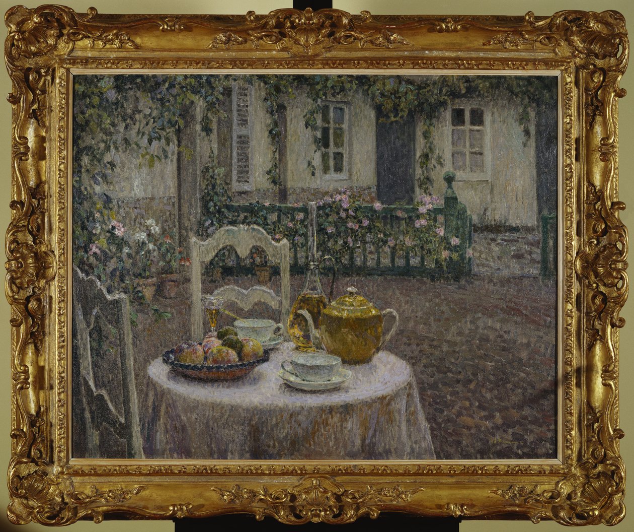 Różowy Obrus autorstwa Henri Eugene Augustin Le Sidaner