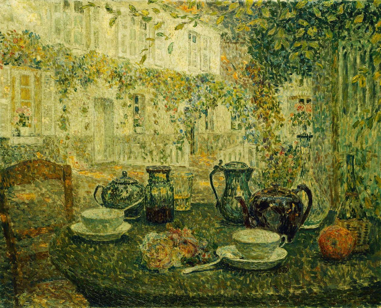 Kamienny stół; Kamienny stół autorstwa Henri Eugene Augustin Le Sidaner